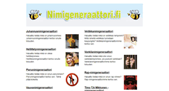 Desktop Screenshot of nimigeneraattori.fi