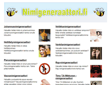 Tablet Screenshot of nimigeneraattori.fi